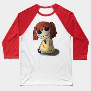 Dollo The Spooky Halloween Doll Baseball T-Shirt